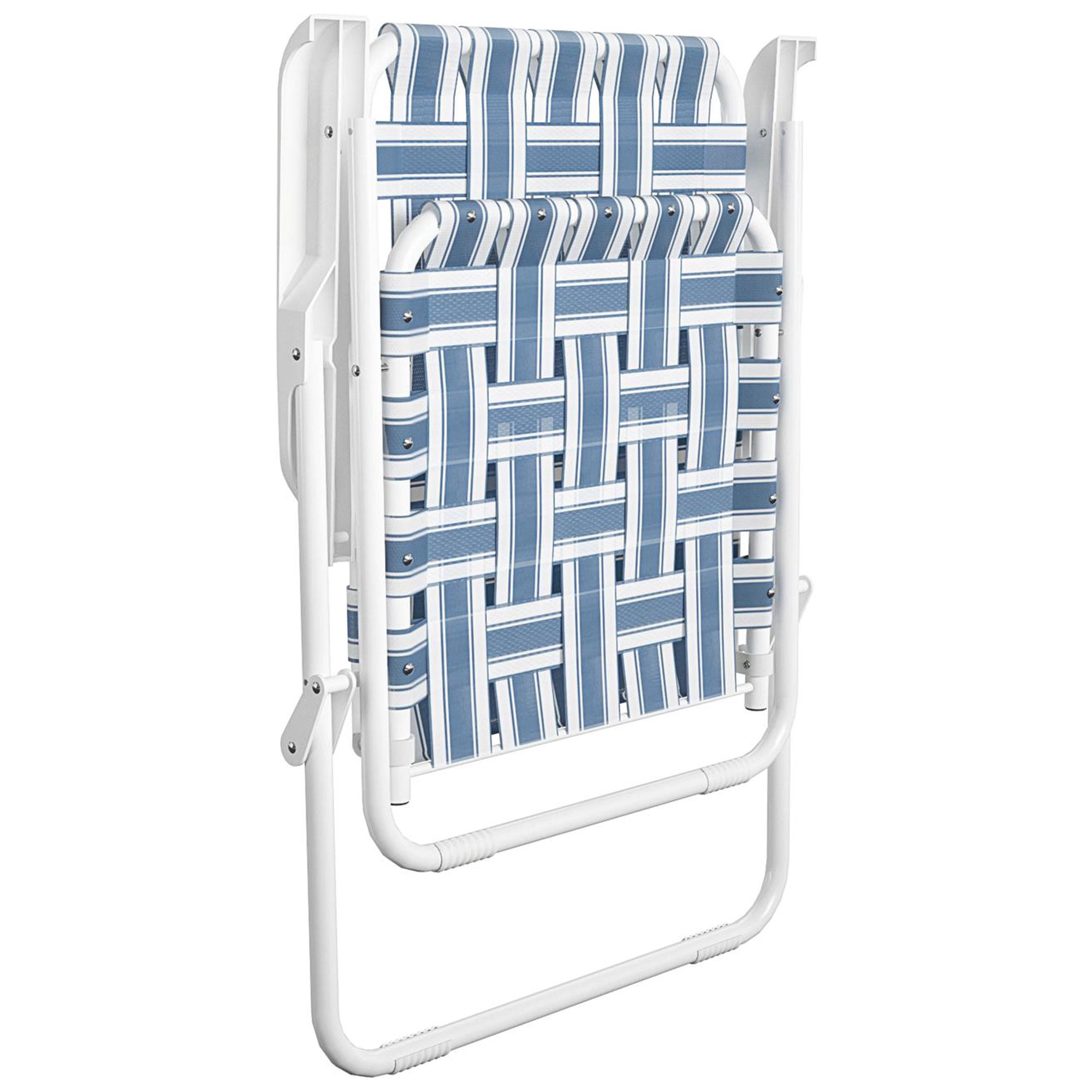 Novogratz Poolside Gossip, Priscilla Folding Chairs, 2-Pack, French Blue