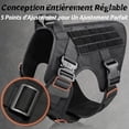 thumbnail image 2 of Tactical Dog Harness M Black, No-Stress Training Military Working Dog Vests, 2 of 5