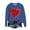 A-Blue, variant on Sweatshirts for Women Plus Size Valentines Day Printed Tops Fleece Lined Long Sleeve Shirts Fashion Clothes