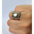 thumbnail image 4 of Navya Craft Citrine Oval 925 Sterling Silver Handmade Women Statement Ring, Yellow Gemstone Jewelry Size 8.5, 4 of 4