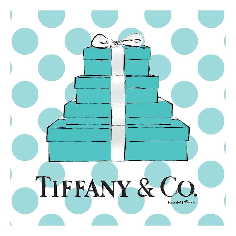 CLASSIC FASHION DESIGNER GIFT BOXES - 14"x14" Canvas Artwork 14 x 14
