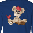 thumbnail image 4 of Inktastic Baseball Teddy Bear Long Sleeve Youth T-Shirt, 4 of 5