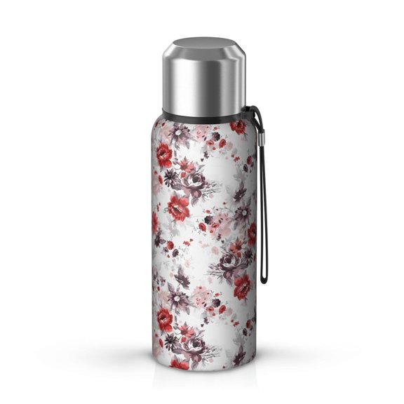 20 Oz Pioneer Flower Coffee Tumbler Double Wall Insulated Stainless Steel Water Bottle | Metal Reusable Thermoses Flask with Cup Cap | Leak & Sweat Proof with Anti-Dust Lid