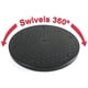 thumbnail image 5 of Bewildely Soporte giratorio de tocadiscos de 360 ​​grados, diseño de arcilla artesanal, Base giratoria, bandeja de almacenamiento para refrigerador, Almacenamiento y organización del hogar Bewildely HA059872-00B, 5 of 6