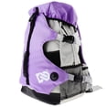 thumbnail image 3 of DENUONISS Soporte para Patines de Ruedas, Bolsa para Patines en Línea, Multibolsillos, Contenedor para Patines de Ruedas, Mochila para Equipo de Patines , Púrpura, tal como se describe, 3 of 8