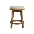 thumbnail image 2 of Alaterre Furniture Ellie Backless Counter Height Wood Stool, Brown and Beige, 2 of 7