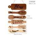 thumbnail image 2 of Bless The Food Before Us Sign Farmhouse Kitchen Wall Decor Dining Room Decorations Collage Wall Rustic Hanging Wood Art Signs Housewarming Gifts for Kitchen Living Home, 2 of 5