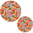 thumbnail image 7 of SKYSONIC Koi Fish Japanese Pot Holders Trivets, 2 Pcs Heat Resistant Trivets,Lotus Flower Colorful Cotton Thread Weave Mats for Hot Pads Pans Pot Bowl Teapot for Kitchen Decor, 7 of 7