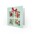 thumbnail image 2 of Christmas Santa Decorations Present Greetings Card Plus Envelope Blank inside, 2 of 3