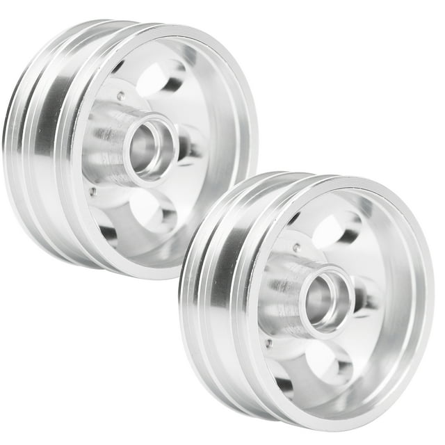RC Car Wheel Rims, Alloy RC Car Wheel Hubs RC Trailer Front Rear Wheels with 7 Spokes for 1/14 Tractor Truck