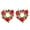 Red, variant on Sunjoy Tech 2Pcs Candlestick Garland Lifelike Candle Holder Wreath Long-lasting Artificial Wreath for Home Party Decoration