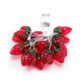 thumbnail image 1 of Cadena de luces de frutas, 20 LED, 3 m, cadena de luces de frutas y fresas, lámpara de fresa, funciona con pilas, decoración interior y exterior, luces para el hogar, patio, boda, fiesta de, 1 of 5