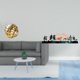 thumbnail image 2 of Figura de cerámica,Figura de cerámica con forma de bola de hilo y nudo,Escultura de pared,Escultura decorativa de pared con flores de metal estilo bohemio,Arte de pared rústico tallado con, 2 of 8