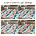 thumbnail image 7 of ODIKA 6'x9' Ultra-Soft Area Rug, Cartoon Ocean Animal With Wave Stripe Accents Whale Sea Turtle Playful None Washable, Bare feet friendly, Silk-Touch for Guest Room, Bedroom, 7 of 7