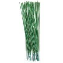 AURARMLET 50Pcs Green Plastic Artificial Flower Stems for Floral Crafts and Diy Design