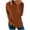 Coffee, variant on Long Sleeve Shirts for Women Trendy Patchwork Crew Neck Tunic Tops Loose Casual Work Blouses