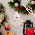 thumbnail image 4 of 2025 Christmas Plush Doll - 8in Fluffy White Santa Ornament (Handcrafted Lint Hanging Decor for Tree/Stocking Stuffers) Multi-Color, 4 of 4