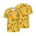 thumbnail image 6 of Rocae Yellow Limes for Breathable Men's Baseball T-Shirt Fashionable Casual Baseball Jersey, Moisture-wicking Sportswear Medium, 6 of 9