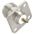 thumbnail image 3 of 4X N Type Female Jack Coax Connector 4-Hole Panel Mount with Solder Cup,Silver, 3 of 4