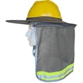thumbnail image 6 of Summer Hard Hat Sun Shield, Helmet Sun Protection Cloth with Reflective Strips, High Visibility Neck Sunshield Reflective Stripe for Construction Gardening and Outdoor Work,Gray, 6 of 7