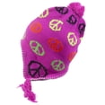 thumbnail image 2 of Top Headwear Peruvian Chullo Hat - Peace - Pink, 2 of 2