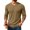 Earthy Yellow, variant on Sorvello Men's V-Neck Long Sleeve T-Shirt Fall Breathable textured fabric Casual Pullover Tops Army Green L
