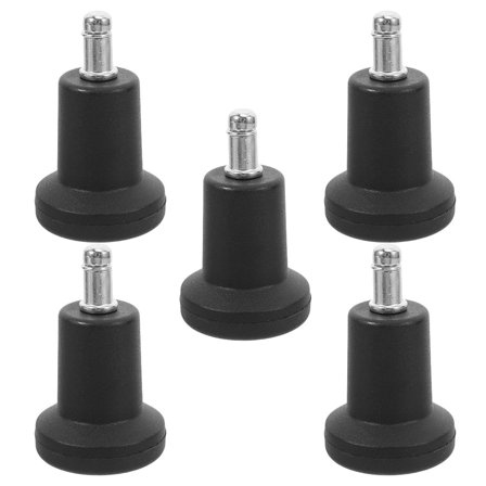 Hemoton 5pcs High Chair Bell Glides Replacement Stem Stationary Castors Glide Computer Chair Foot Pads Office Chair Socket For Stool Chair Feet Wheel Stopper