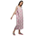 thumbnail image 2 of Moomaya Chemise de Nuit à Manches pour Femmes, Imprimée, en Coton, 2 of 5