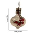 thumbnail image 3 of Qwtwty Glowing Christmas Ornaments Christmas Tree Hanging Decoration, Shatterproof Mini Hanging Pendants for Xmas Tree Fireplace Holiday Decor, 3 of 6
