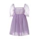 thumbnail image 1 of Sunloudy Vestido de princesa de malla para mujer, Adultos Transparente Color sólido Manga farol Cuello cuadrado Una pieza Sunloudy S, M, L, 1 of 10