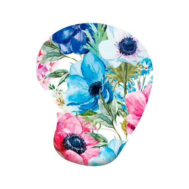 Almohadilla ergonómica para ratones con soporte para la muñeca / Base antideslizante de espuma viscoelástica de silicona Cómoda alfombrilla para Baoblaze Alfombrilla de ratón
