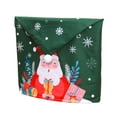 thumbnail image 4 of D-GROEE Christmas Chair Back Covers, Christmas Style Santa Claus Red Hat Chair Covers, Christmas Chair Slipcovers for Xmas Restaurant Dinner Table Holiday Party Decor, 4 of 8