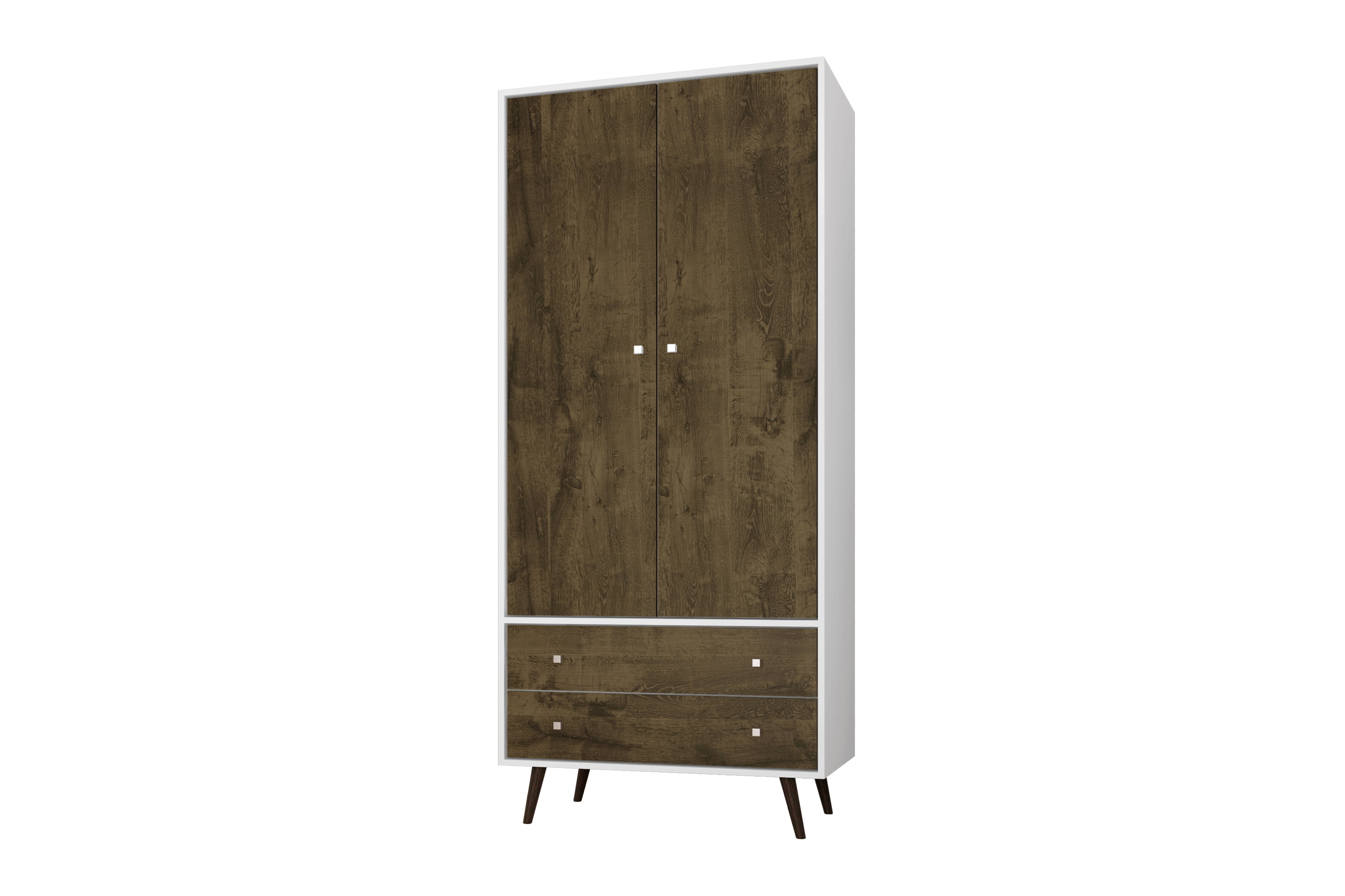 Liberty 31.89" Mid Century Modern Armoire with 2 Drawers, 1 Shelf, and