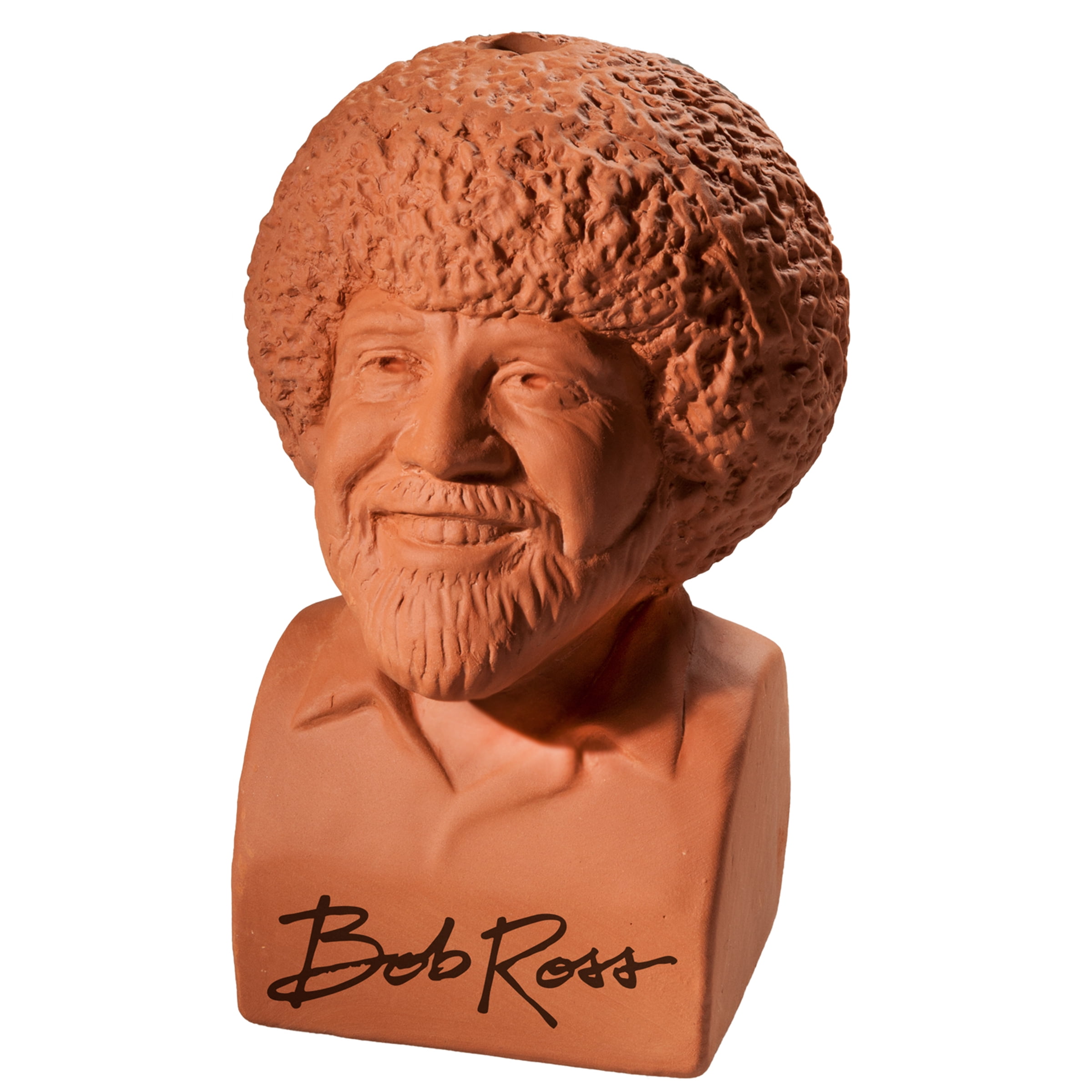 Bob Ross Signature Chia Pet Handmade Decorative Planter by JEI