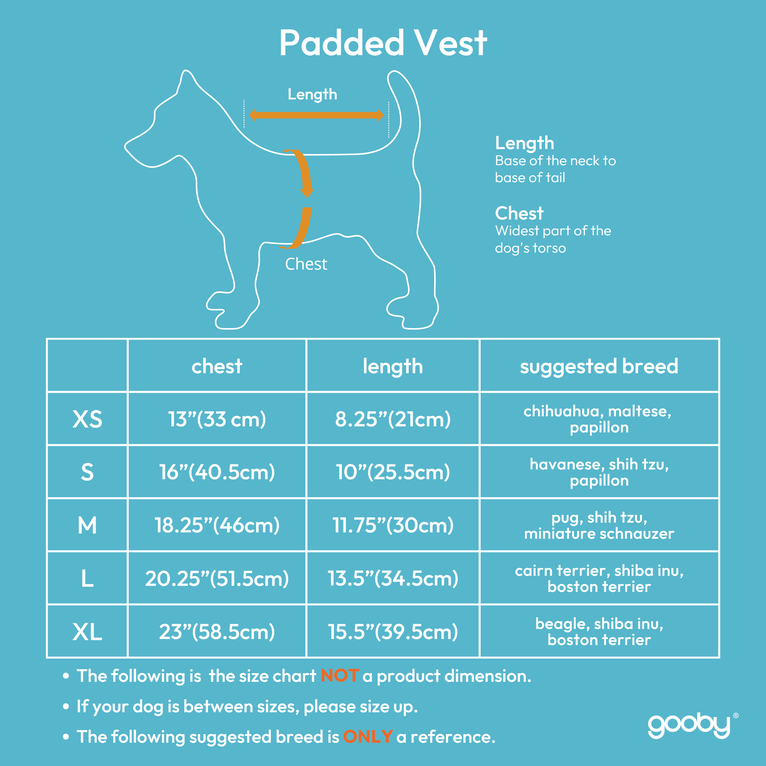 Gooby Padded Vest Dog Jacket - Red, Large - Warm Zip Up Dog Vest Fleece Jacket with Dual D Ring Leash Water Resistant Small Dog Sweater