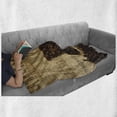 thumbnail image 6 of Coffee Soft Flannel Fleece Throw Blanket, Coffee Beans Shaped in Mug and Coffee Types Letterings Art Print, Cozy Plush for Indoor and Outdoor Use, 50" x 70", Dark Brown Pale Brown, by Ambesonne, 6 of 6