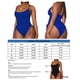 thumbnail image 2 of Conjuntos de bikini de talle alto Traje de baño plisado Control de barriga para mujer (Azul XXL) FLhrweasw Para estrenar, 2 of 5