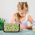 thumbnail image 4 of Fotbe Lemon1 Pattern Pencil Case,Canvas Pen Case, Multi- Slot Pencil Pouch, Portable Pencil Bag, Pen Case for& Office, Makeup Bag ,Zipper Pouch, 4 of 6