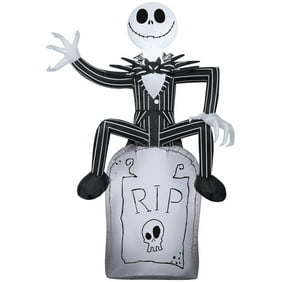 Halloween Airblown Inflatable 5 Ft Jack Skellington By Gemmy