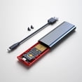 thumbnail image 3 of M2 SSD Case M.2 To USB 3.1 Gen 2 10Gbps NVMe SSD Enclosure for NVMe PCIE M Key/ (B+M) Key SSD Hard Disk, M2 SSD Case CC, 3 of 7