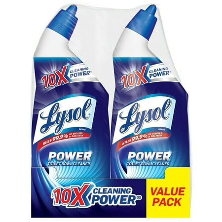 Lysol Power Toilet Bowl Cleaner 10X Cleaning Power 48oz (2X24oz) (Pack of 2)