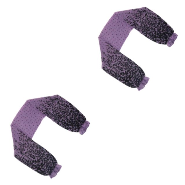 Youkk Élégant Boléro en Chiffon à Manches Longues pour Femmes Fleur Violette 2ensemble