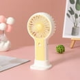 Desk Fan Qwtwty USB Handheld Fan with Base Vertical Blower Mini