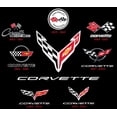 thumbnail image 3 of JH Design Men's Chevy Corvette Pullover Hoodie C1 Thru C8 Flag Emblems, 3 of 7