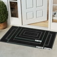 thumbnail image 4 of OEAKAY Door Mat Heavy Duty Welcome Mat for Front Door Stain Resistant Doormat Non-Slip Entrance Mat for Entryway, Patio, Garage, 29"x17", Black, 4 of 5
