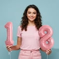 thumbnail image 5 of Number Balloons 16 Inch Light Pink 0-9 Number Mylar Foil Balloons 10 Pcs Custom Digital Balloons for Birthday Party Engagement Graduations Anniversary Baby Shower Decorations Party Supplies, 5 of 12