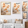 thumbnail image 4 of Designart "Peach Hued Maple Abstraction II" Tree Maple Floater Framed Wall Art Prints, 4 of 5