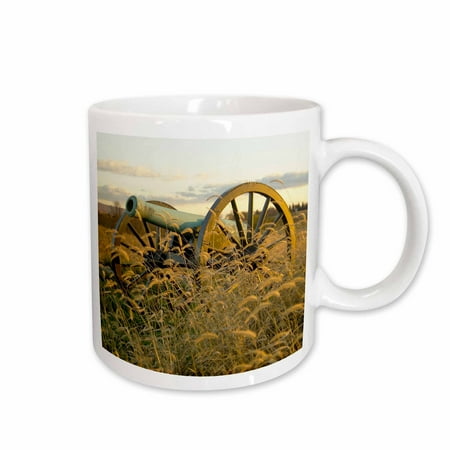 

3dRose Cannon in the High Grass at the Antietam National Battlefield Sharpsburg Ceramic Mug 11-ounce