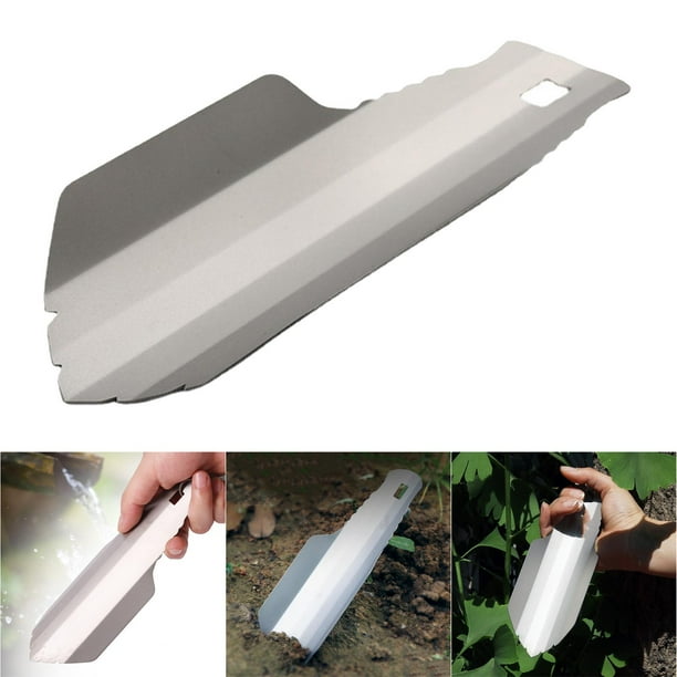 Titanium camp shovel top