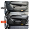 thumbnail image 3 of Car Door Kick Guards Carbon Fiber Pattern for 2010-2014 Infiniti G25 G37 Car Interior Protection Accessories, Black, 3 of 8